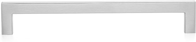 Ravinte 20 Pack 8 Inch Square Cabinet Handles - Satin Nickel & Brushed Nickel Drawer Pulls - Kitchen Cabinet Hardware