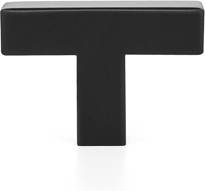 Ravinte 10 Pack 2 inch Length Square Cabinet Pulls Matte Black Stainless Steel Kitchen Drawer Pulls Cupboard Handles Cabinet Handles
