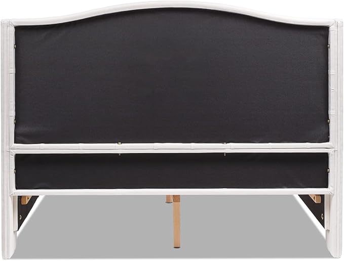Jennifer Taylor Home Fontana Wingback Upholstered Platform Bed Frame