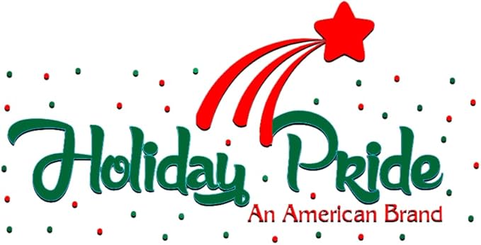 Holiday Pride Warm White Christmas Tree Lights - 100 Count Clear White Christmas Lights on Green Wire (24 Ft) - Indoor/Outdoor Use - UL Listed - Static & Blinking Modes - Connectable