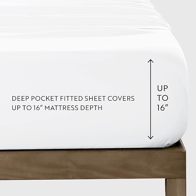 Linen Market Double-Brushed Patterned Microfiber California King Sheet Set 4 Piece – OEKO-TEX Certified Ultra Soft & Wrinkle-Free - 16" Deep Pocket Sheets Easy Care Cal-King Size - Fall Foliage Yellow