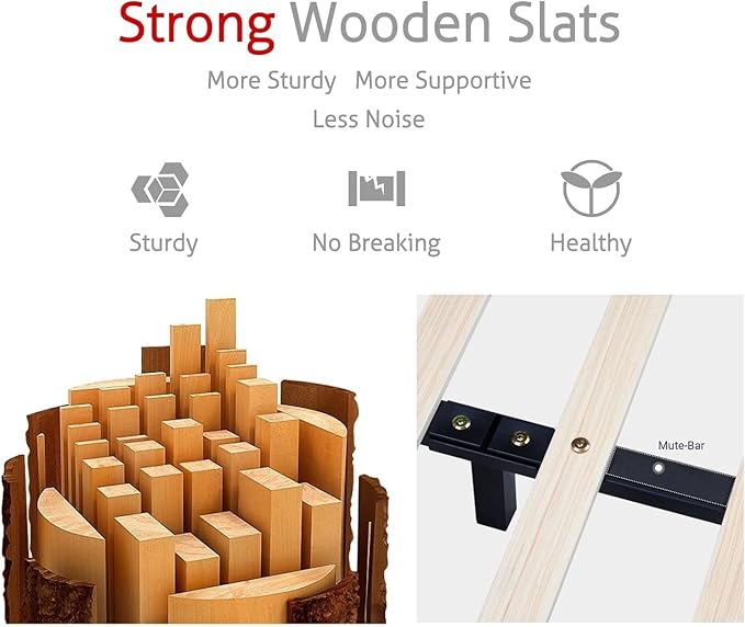 SHA CERLIN Modern Low Profile Platform Bed Frame Full Size, Stylish Faux Leather Upholstered Sleigh Bed with Adjustable Headboard, No Box Spring Needed, White