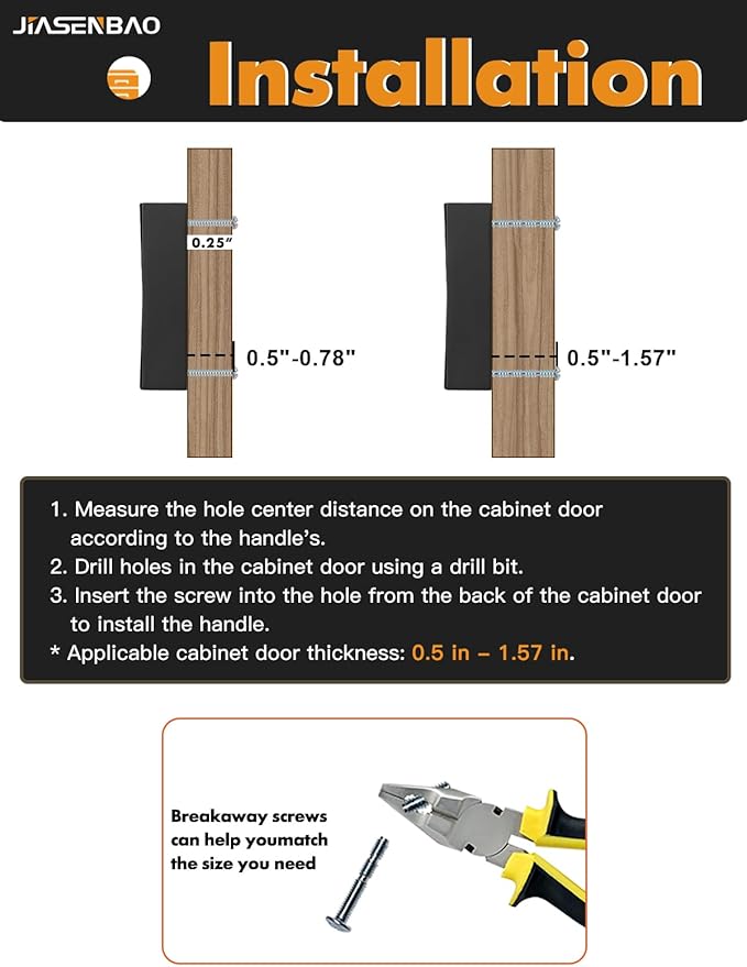 10 Pack Black Cabinet Pulls 3" Hole Center Cup Flat Matte Black Drawer Pulls Kitchen Cupboard Bathroom Dresser Cabinet Hardware Handles Zinc Alloy