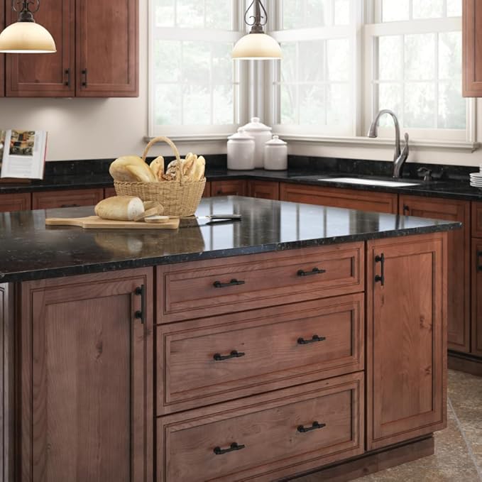 Franklin Brass Adjusta-Pull (5-Pack) Adjustable Drawer Pulls | Fits 1-3/8 to 4 Inch Hole Centers | Matte Black Cabinet Handles| Francisco P44364-FB-B