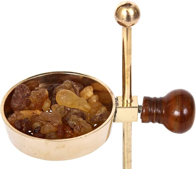 Incense Burner, Incense Holder – Tea Light Candle or Charcoal Resin Heated for Home Decor. Beautiful Adjustable Design for Home Fragrance and Spiritual Gifts, Offering a Calming Atmosphere.