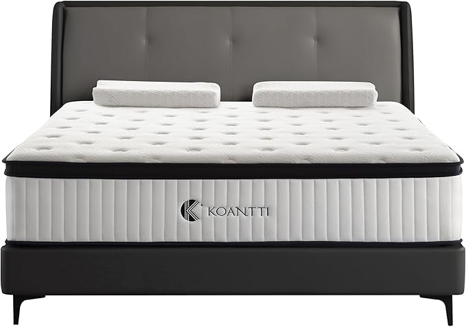 Full Size Mattresses,10 Inch Hybrid Full Mattress in a Box with Memory Foam & Individual Pocket Spring for Edge Support,Pressure Relief,Medium Firm White Full Mattress,CertiPUR-US.