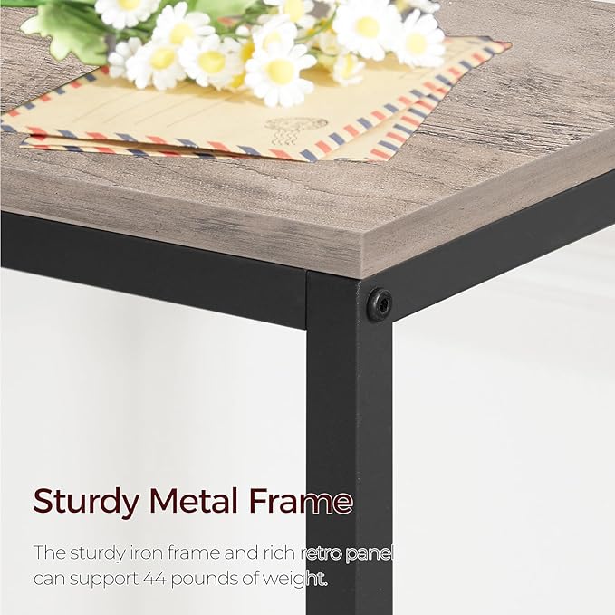 78.7" Console Table with Power Outlet, Narrow Sofa Table, Industrial Entryway Table with USB Ports, Behind Couch for Entryway, Hallway, Foyer, Living Room, Greige CTHG20E01
