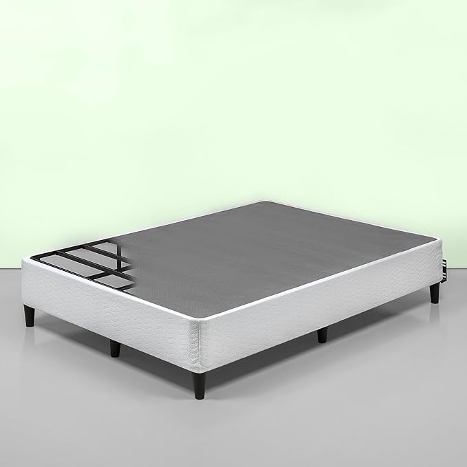 ZINUS Keenan Metal Mattress Foundation, Standing Box Spring, Headboard Brackets Included, Easy Assembly, Queen