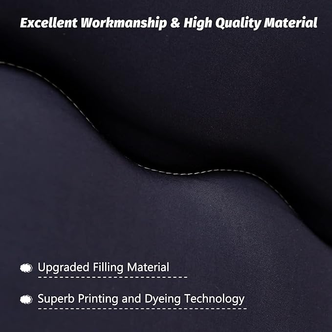 MAXYOYO Japanese Floor Futon Mattress - Thicken Sleeping Pad, Roll Up Floor Lounger Bed for Camping, Guest Room - Thick, Soft and Comfortable, Black Stripe, Full Size