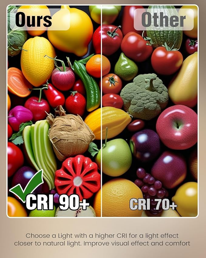 MYPLUS 2Pcs 24 Inch Under Cabinet Lights with Hand Wave, Under Counter Lighting 4000K Natural White,Dimmable,Plug and Play,LED Lights for Kitchen Cabinet, Cupboard, Closet, Desk