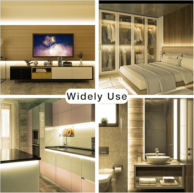 DAYBETTER COB LED Strip Lights with Remote, App Control,32.8ft 4000K Dimmable Ultra Bright Natural White COB Light Strip, COB Led Lights for Bedroom, TV, Mirror, Ceiling, Kitchen, Room Decor