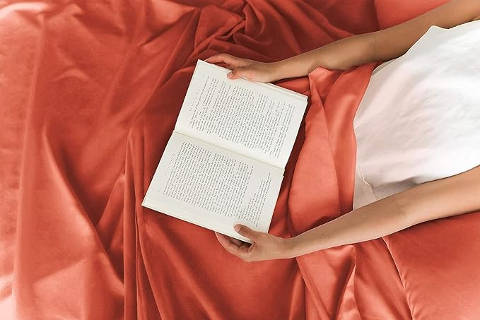 Cal King 6 Piece Sheet Set - Comfy Breathable & Cooling - Ultra-Soft Hotel Luxury Bedding Set with 8-16 Inch Deep Pockets - 1 Flat & 1 Fitted Sheet & 4 Pillowcases - Wrinkle Free & Easy Care - Coral
