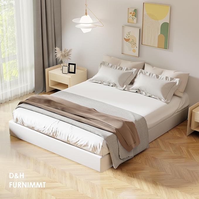 D&H FURNIMMT 7 Inch Twin Size Box Spring, Heavy Duty Metal Box Spring Bed Base with Fabric Cover, Mattress Foundation, Easy Assembly, Noise Free(Twin)