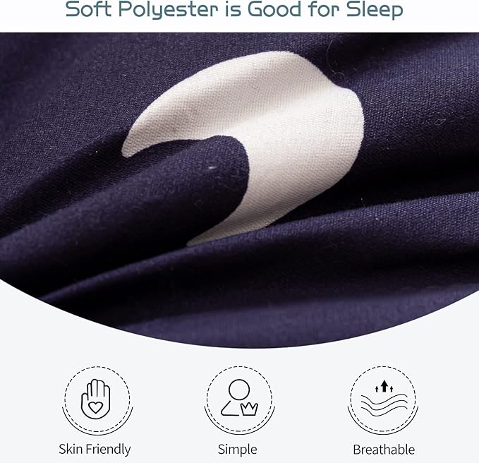MAXYOYO Navy Star Futon Mattress, Padded Japanese Floor Mattress Quilted Bed Mattress Topper, Extra Thick Folding Sleeping Pad Breathable Floor Lounger Guest Bed for Camping Couch, Queen