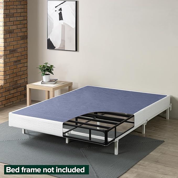ZINUS 7 Inch King Metal Smart Box Spring with Quick Assembly, Mattress Foundation, Strong Metal Frame, Easy Assembly