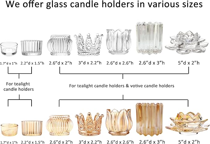 GOLDEAL 24Pcs Gold Votive Candle Holders, Thick Glass Tea Light Candle Holder Bulk, Tealight Candle Jars for Wedding Table Decor, Party Supplies, Bridal Shower Decorations, Centerpieces for Tables