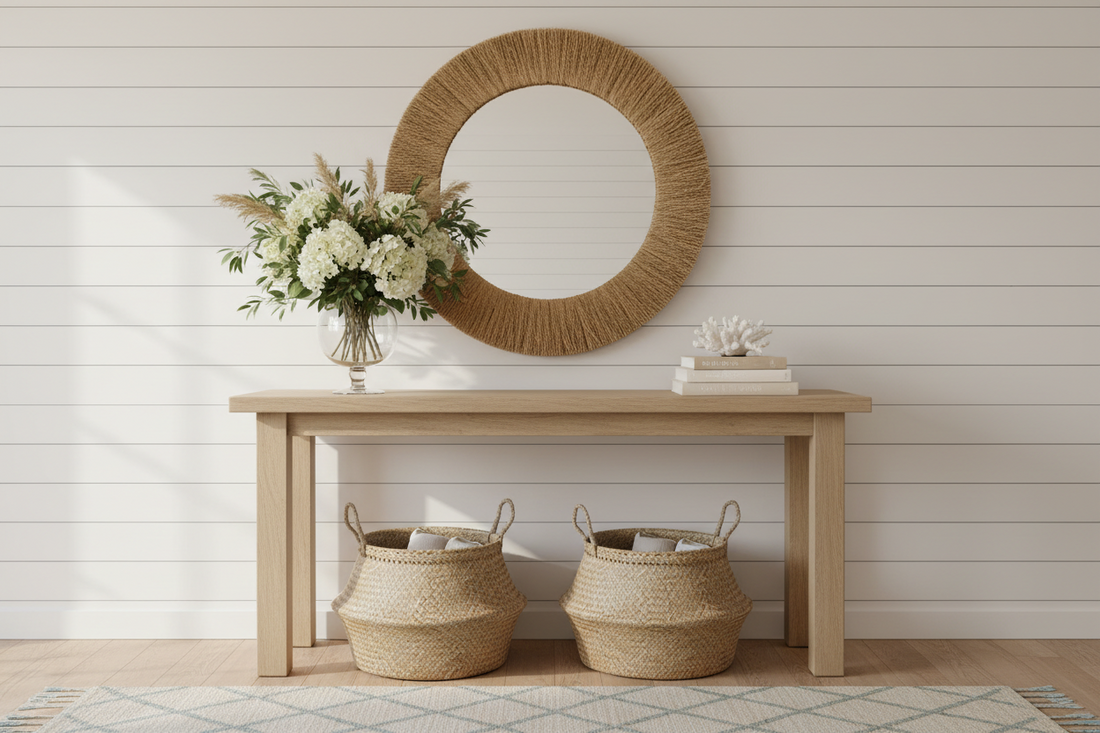 Entryway First Impressions: Mirrors, Consoles & Decorative Baskets That Welcome You Home