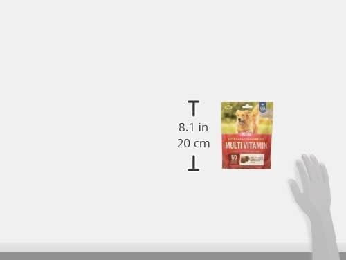 VetIQ Multivitamin Supplement for Dogs, Supports Active Brain Function, Immune System, and Digestive System, Hickory Smoke Flavored Dog Multivitamin, Made in The USA, 60 Count (Pack of 2)-Mewly Pet