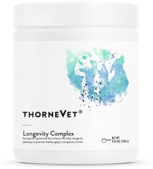 ThorneVet Longevity Supplement for Dogs & Cats - Powder Formula to Support Healthy Aging, Inflammation Balance, and Cellular Vitality – 90 Scoops-Mewly Pet