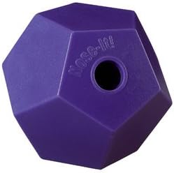 Dover Saddlery Flat Fill Nose-It Treat Ball for Horses, Dogs and More - Purple-Mewly Pet