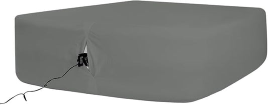 Bedecor Air Bed Sheets for Mattress Cover Removable Bed and Elastic Band Super Soft and Breathable & Deep up to 21" Dark Gray Queen