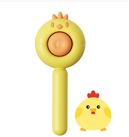 Cat Brush for Short or Long Haired Cats Dogs Rabbits, Cute Dog Brush with Release Button for Massage and Removes Loose Fur-Mewly Pet