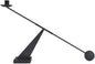 Black Metal Modern Taper Candlestick Holders,Creative Geometric Line Simple Candle Stands Decorative,Long Decorative Candle Holders for Table Centerpiece (Black)