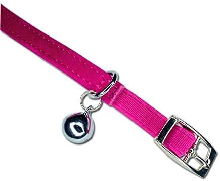 CHUKCHI Heart Bling Cat Collar with Safety Belt and Bell 8-11 Inches-Mewly Pet