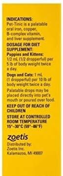 Pet-Tinic Pediatric Drops for Dogs, Cats, Puppies and Kittens, 1 oz. (30 ml) by Unknown-Mewly Pet