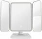 Vanity Mirror Pro, Trifold Led Makeup Mirror, Aristoparis Makeup Mirror, Glisera Makeup Mirrors, Glisera Smart Mirror with Lights,LED Trifold Vanity (White)