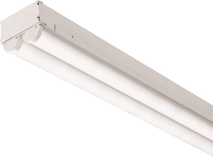 Lithonia Lighting MNSL L96 2LL MVOLT 40K 80CRI White LED Strip Light, Ceiling Lighting Fixture for Residential and Commercial Use, 120V-277V, 8-Foot, 2-Light, 4000K Cool White