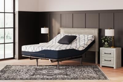 Signature Design by Ashley 12 Inch Chime Elite 2.0 Plush Green Tea Memory Foam Mattress for Cool Sleep and Pressure Relief, Queen, Fiberglass Free, Mattress In A Box