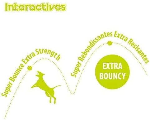 ALL FOR PAWS Interactive Super Bounce Tennis Balls Dog Toy, Pet Safe Toys for Exercise and Training, 2.5 Inch Diameter (6 Pack)-Mewly Pet