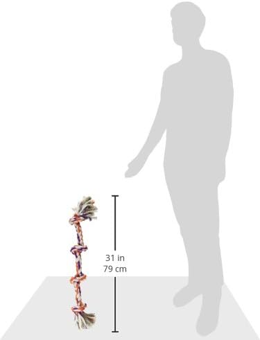 Mammoth Flossy Chews Color Rope Tug – Premium Cotton-Poly Tug Toy for Dogs – Interactive Dog Rope Toy – Tug Dog Chew Toy-Mewly Pet