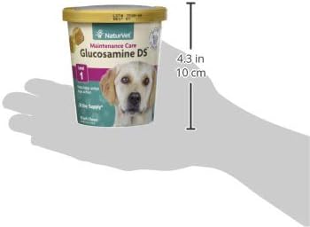 NaturVet Glucosamine DS Level 1 Maintenance, Joint Care Support Supplement for Dogs and Cats, Soft Chews, Made in The USA-Mewly Pet