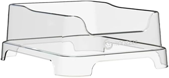 1 Transparent Cat Litter Splash Shield Plus (5-Pack) Disposable Litter Boxes. Small, Quick and Easy Disposal. Shallow for Small Pets, Senior Cats, Kittens-Mewly Pet