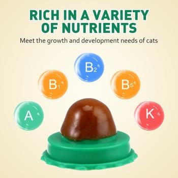 BESPORTBLE 10Pcs Catnip Balls Cat Catnip Ball Natural Licking Edible Wall Stick on Cat Licker Toy Pet Lollipop-Mewly Pet