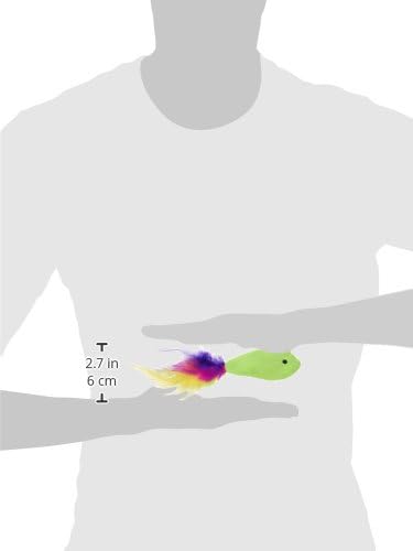 SmartyKat (3 Count) Fish Flop Crinkle Catnip Cat Toys - Multi Color, 3 Count-Mewly Pet