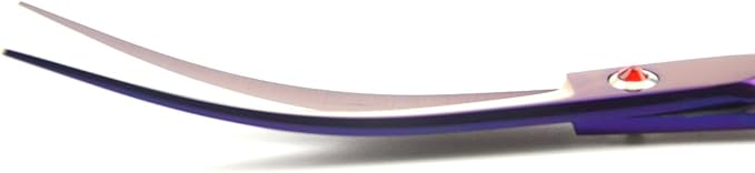 LILYS PET Professional PET Grooming Scissors Kit,Coated Titanium,Sharp and Strong Stainless Steel Blade for Dogs Cats Hair Cutting,3 Pieces of Scissors with a Comb and a Case (8.0 inches, Purple)-Mewly Pet