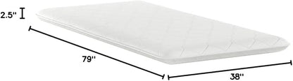 EMOOR Japanese Futon Mattress CLASSE Twin (39x79in) Made in Japan White, Foldable Floor Sleeping Bed Tatami Mat