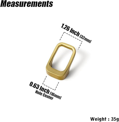 Goo-Ki Brushed Gold Cabinet pulls with 0.6''(16mm) Hole Center,Modern Zinc Alloy Finger Pulls for Drawer,Wardrobe,Cupboard,6 Pack