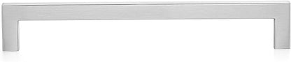 Ravinte 20 Pack 8 Inch Square Cabinet Handles - Satin Nickel & Brushed Nickel Drawer Pulls - Kitchen Cabinet Hardware