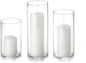 Yummi Set of 36 Slim Pillars and Cylinder Vases - White