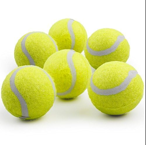 ALL FOR PAWS Dog Tennis Balls for Dogs, Great for Mini Ball Launcher, 6 Pack 2 Inch Tennis Balls-Mewly Pet
