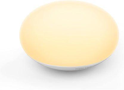 Baby Night Light, Nursery Night Lamp for Breastfeeding, Soft BPA Free Silicone Touch Night Lamp, Eye Caring, Easy Flip Design, Stepless Dimming, 1-Pack