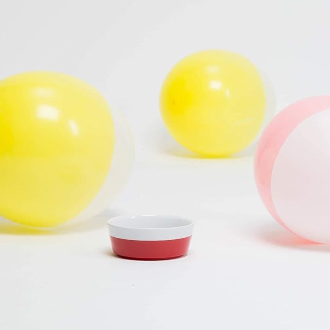 Waggo Dipper Ceramic Dog Bowl for Small and Large Breeds - Heavyweight and Durable Pet Food and Water Dish Crock, Dishwasher Safe, Modern (Dolphin, Small)-Mewly Pet