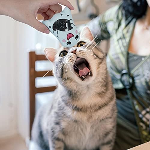 Dorakitten Catnip Toys Interactive Cat 5PCS Cats Chew Plush Ghost Toys & Pet Stuffed Nip Pillow & Kitten Best Kicker Toy Cute and Soft Teething Supplies for Moving Kitty Indoor-Mewly Pet