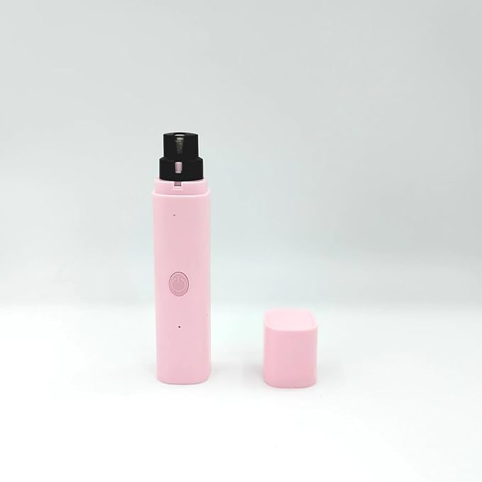 Quiet Rechargeable Pet Nail Grinder - Dog Nail Clippers and Grinder - with LED Lights and Quick Sensor, Diamond-Tip Dust Collector, Suitable for Large Dogs, Small Cats, and Rabbits (Pink)-Mewly Pet