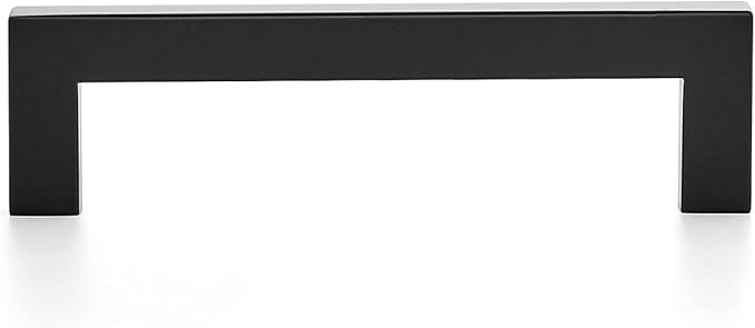 Ravinte 14 Pack 4-1/2 Inch Kitchen Square Cabinet Handles Matte Black Pulls Black Drawer Pulls Kitchen Cabinet Hardware Handles