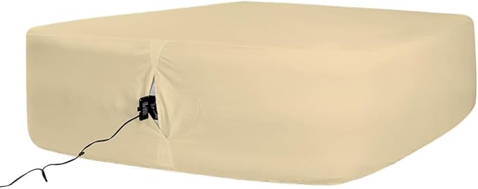 Bedecor Air Bed Sheets for Mattress Cover Removable Bed and Elastic Band Super Soft and Breathable & Deep up to 21" Beige Twin XL
